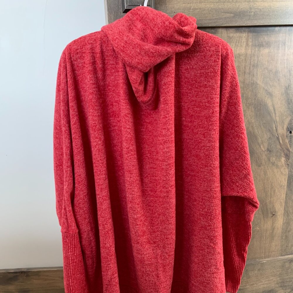 Zenana XS Sweater - Red - Cowl Neck and Oversized